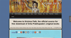 Desktop Screenshot of krishnapath.org