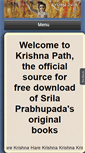 Mobile Screenshot of krishnapath.org