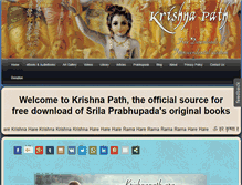 Tablet Screenshot of krishnapath.org